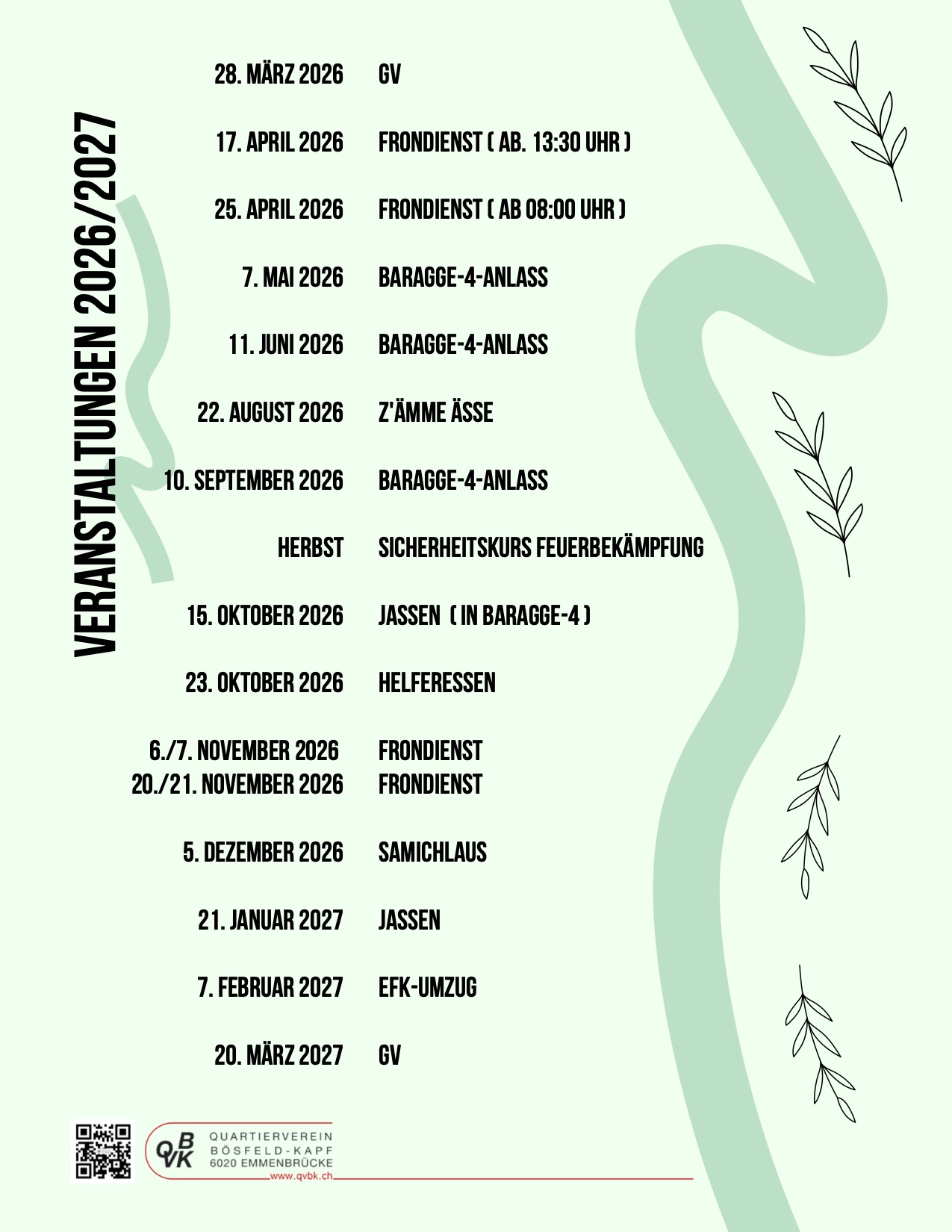 Veranstaltungen 26/27