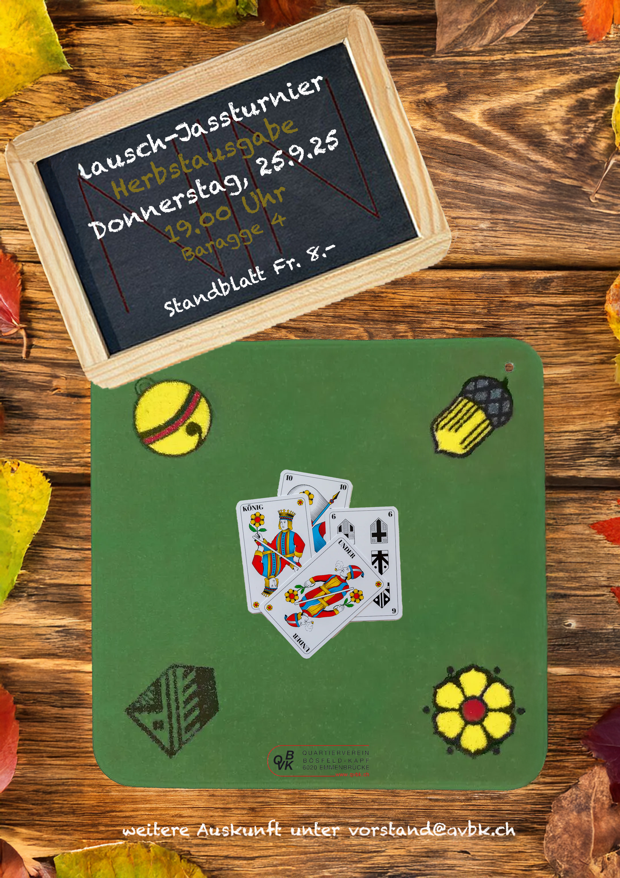 Plausch-Jassturnier Herbstedition 25. September 2025